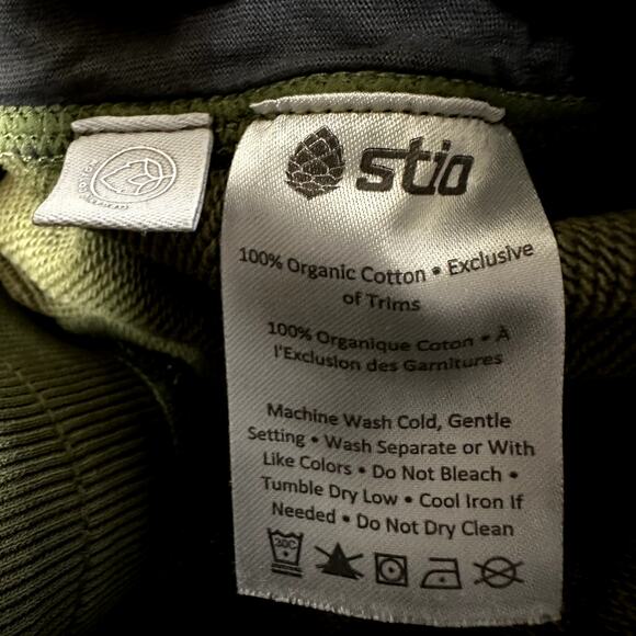 Stio Whitebark French Terry Jogger Sweatpants Outdoor Mountain Thyme Green Small - Picture 4 of 6